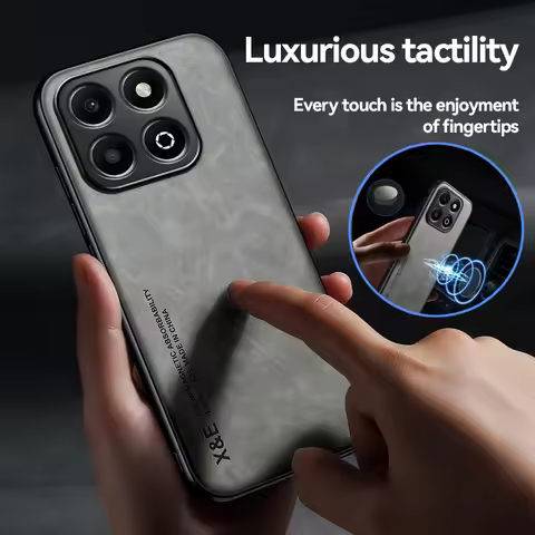 For Honor X6b 4G Case Leather Car Magnetic Holder Back Cover For HonorX6b Honar Honer X6 b X 6b 4G S