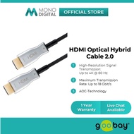 GooBay HDMI Optical Hybrid Cable 2.0 - 4K 60Hz (10M/20M/30M/50M)