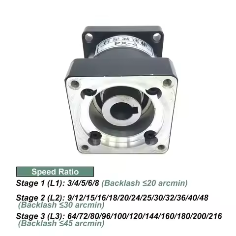 Nema52 130mm Planetary Gearbox Gear 19mm/22mm 200Nm Reducer Ratio 3:1,5:1,9:1-120 To 1 Stepper Servo