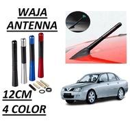 PROTON WAJA 12CM CAR ROOF ANTENNA POLE Radio Signal Rod Carbon Fiber Aerials FM AM Isyarat Antena Ke