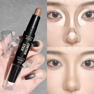 2 In 1 Cosmetic Concealer Face Contour Stick Highlighter Matte Dual-head Double-ended Stick D4