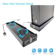 Vertical Stand Base Holder Cooling Stand Game Console Stand Holder 2 Cooling fans cooler for Xbox On