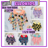 Baju budak perempuan kids girl pajamas children pyjamas doll set tidur kanak-kanak perempuan made in