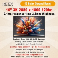 Portable Monitor BeeX 16" Touchscreen AMOLED OLED 100% DCI-P3 Ultra-Thin Type C HDMI