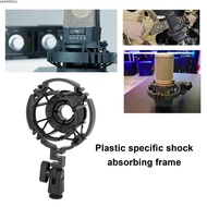 JUNMPERRD Microphone Shock Mount, Plastic Firm Fixation Shock Mount, Anti Vibration Mic Boom Arm Hol