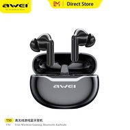 หูฟังไร้สาย Awei T50 บลูทู ธ 5.3 DNS โทรยกเลิกเสียง HiFi เสียงสเตอริโอดนตรีหูฟัง IPX6 กันน้ำพร้อมไมโ