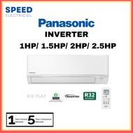 [SABAH ONLY] Panasonic Standard Inverter PU R32 Air Conditioner 1HP/ 1.5HP/ 2HP/ 2.5HP PANASONIC INV