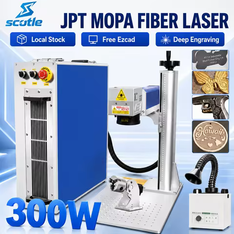 300W JPT Galvo Fiber Laser Marking Machine 60W 100W 200W 300W JPT MOPA M7 For Gold Silver Jewelry Me