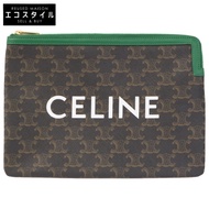 Celine Triomphe 標誌印花手拿包（二手）- 成色極佳