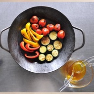 【德國turk鐵鍋】手工職人專業經典一體成型平底鍋-雙耳鍋