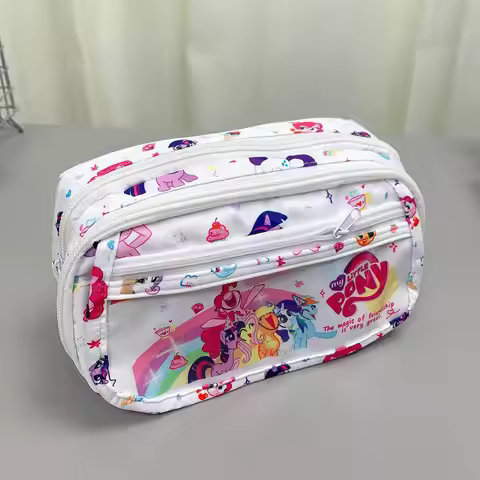 My Little Pony Pencil Case Large Capacity Multi Layer Stationery Bag For Girls Cute High Appearance