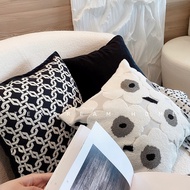 TEXDREAM Attitude Black Modern Simple Nordic Sofa Pillowcase Living Room Bedside Cotton Linen Cushio
