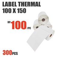 LABEL BARCODE 100 X 150 mm / KERTAS STICKER THERMAL / THERMAL STICKER
