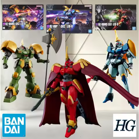 Bandai HGAC 1/144 OZ-06MS-SS1 S & SR2 R & SN3 N Leo Triple Model Bundle,unique accessory packs for G