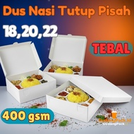 THICK Cardboard Box 400 Grammage 400gsm 18 20 22 White Catering Food Box/ 18x18 20x20 22x22