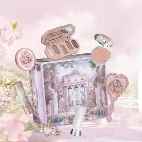 Original Set Flower Knows Makeup Gift Box Lip Mud Lipsticks Highlighter Blusher Eyeshadow Rare Beaut