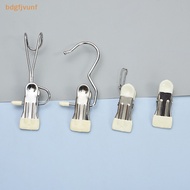 BDGF 1/3pcs Stainless Steel Laundry Hooks Boot Clips, Portable Hanging Pins, Heavyduty Closet Organizer Hangers, Home Travel Hangers SG