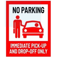 NO PARKING IMMEDIATE PICK-UP AND DROP-OFF ONLY / DILARANG MELETAK KENDERAAN DI SINI KAWASAN MENGAMBI