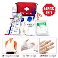 Mini First Aid Kits Portable Emergency Kit Suit Car Travel Outdoor Mountaineering Rescue First-Aid A