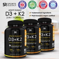 Sports Research D3-K2 125MCG Vitamin D3 100MCG Vitamin K2