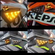 LED SIGNAL SEGI TIGA BODY FAIRING SIGNAL LAMPU TEPI RS150/RSX150/R15/R25/NINJA 250/Z250/NSR ZX150/CB