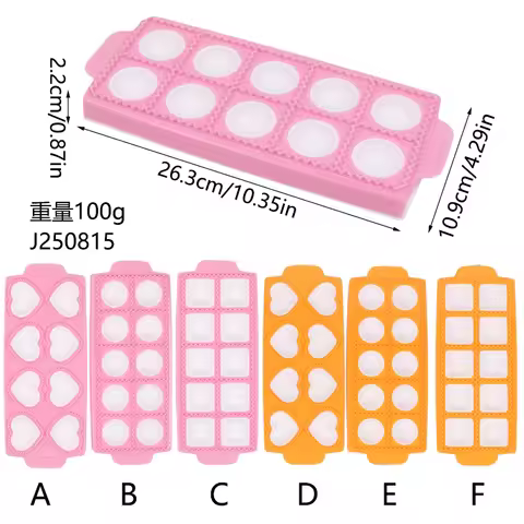 Ravioli Mold Ravioli Maker Plastic Dumplings Mold Heart Round Square Shape Dumplings Maker Kitchen P