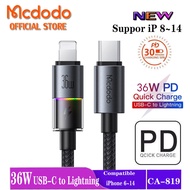 Mcdodo 100W/36W Type C to Lightning Fast Charging Cable For iP 16 Pro Max 15 14 13 12 11 Xr 8 7 6s C