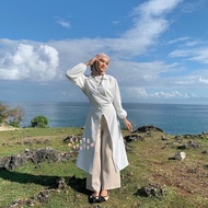 Quina Dress / Wedding Dress / Tunic Latte Ta-70