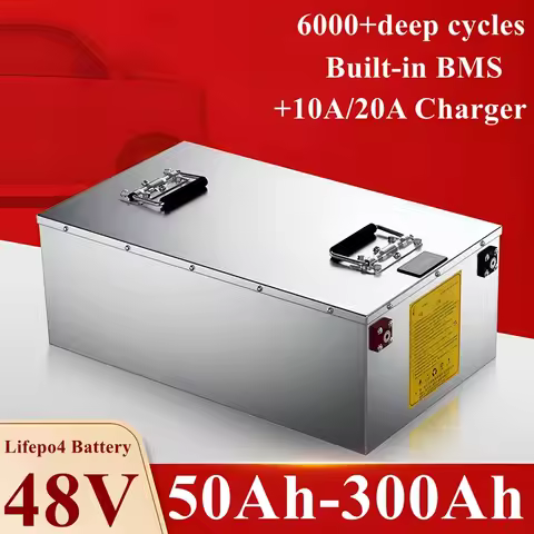 KF-48V Lifepo4 Lithium Battery Pack 50Ah 100Ah 150Ah 200Ah 300Ah Bluetooth Parallel for 3000W 5000W 