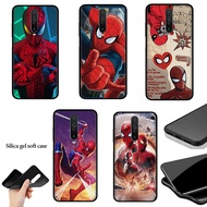 Redmi Note 6 6 7 8 9 Pro 7 8 9 8T 9S Cover Black Soft Case TPU D64 Spiderman