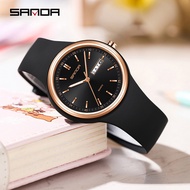 SANDA Personalized Pointer Quartz Waterproof Night Light Men's Watch - Solid Colour 6213-2