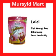 888 Uncang Teko Teh Wangi Ros Perisa Laici 20 uncang Tea Potbags