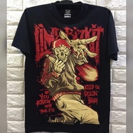 เสื้อยืดวงร็อค Limp Bizkit สีดำ T-shirt