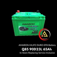 Amaron Car Battery HILIFE DURO EFB Q85 90D23L - 65Ah