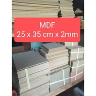 MDF pieces 25 x 35 cm x 2 mm ready-to-use MDF board/