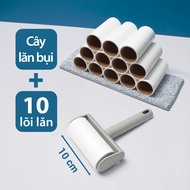 Combo 1 cây lăn bụi + 10 lõi keo dính Living C Lõi 10cm 16cm 24cm Đa Năng Tiện Ít