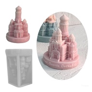 Top Castle Resins Mould DIY Soap Molds Church  Silicone Molds Home Decorations