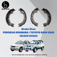 Perodua Kembara 1.3 DVVT '98-'08 / Toyota RAV4 XA20 (ACA20 ACA21)'00-'05 Brake Shoe Set