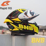 หมวกกันน็อคหุ้มคาง Bilmola รุ่น Rapid RS ลาย BNB