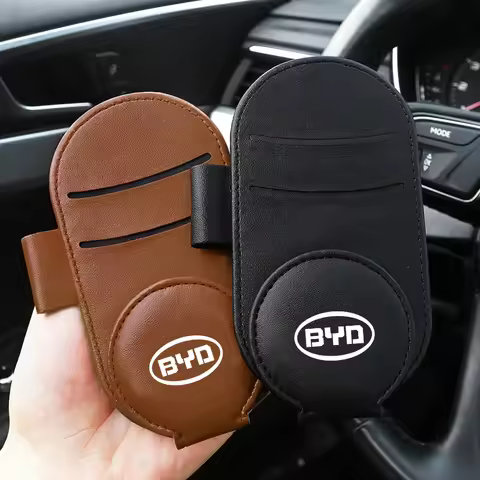 Car Emblem Multi Functional Car Eyeglass Frame Bank Card ID Clip For BYD Qing Song Tang Yuan F3 S6 F