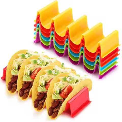 Mexican Roll Rack Taco Cake Racks For Cafes Creative Tortilla Pancake Shelf Holder Wave Shape Tray H