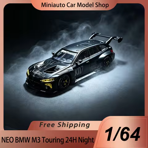 NEO BMW M3 Touring 1:64 Miniature Alloy Diecast Car Model Toys Dark Night Racing Paint Display Colle