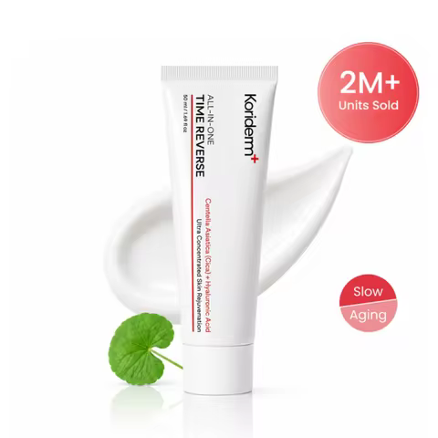 Koriderm Time Reversal All-in-One Cream Cica Hyaluronic Acid Moisturizing Anti Aging Whitening Repai