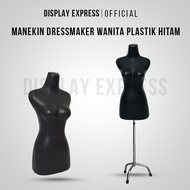 Manekin Setengah Badan / Patung DRESSMAKER wanita PLASTIK HITAM