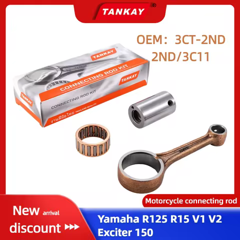 KAMTHAI Motorcycle Crankshaft Connecting Rod Kit For Yamaha R125 R15 V1 V2 Exciter 150 OEM 2ND 3C11