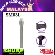 Shure SM63L Dynamic Microphone with Extended Handle - Champagne (SM-63L / SM-63 / SM63 )