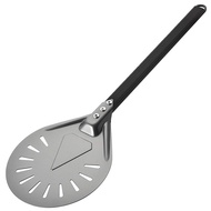 Turning Pizza Peel with 8 inch Aluminum Round Pizza Paddle 23.6 inch Overall Outdoor Pizza Oven Acce