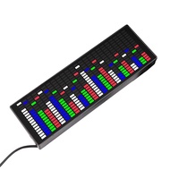 LED music spectrum colorful display 1624 segment rhythm light level display light voice control with clock display