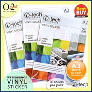 ↑ A3 itech Vinyl Sticker Water Proof