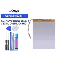 Battery 4000mAh For Onyx Boox Darwin 3 4 C67LM E-Book , Boox Carta 2 C67ML C65ML C65HD T68 N96C ML 3
